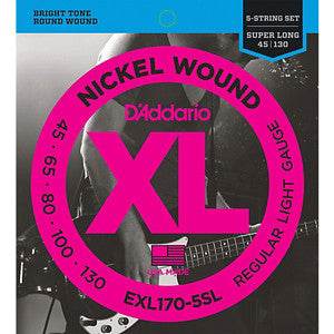 D'Addario EXL170-5SL 45-130 Bass 5 String Set