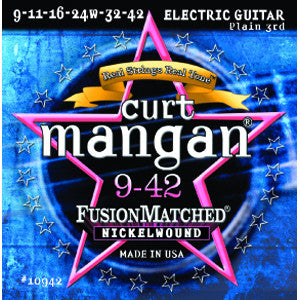 Curt Mangan  9-42 Nickel Wound Electric Guitar Strings