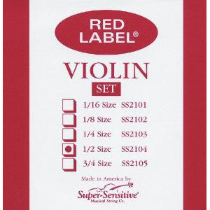 Violin, Red Label 1/ 2 Set