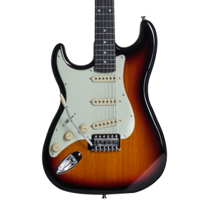 Tagima TG-500 "S" Style Electric Guitar, Sunburst, Left Hand