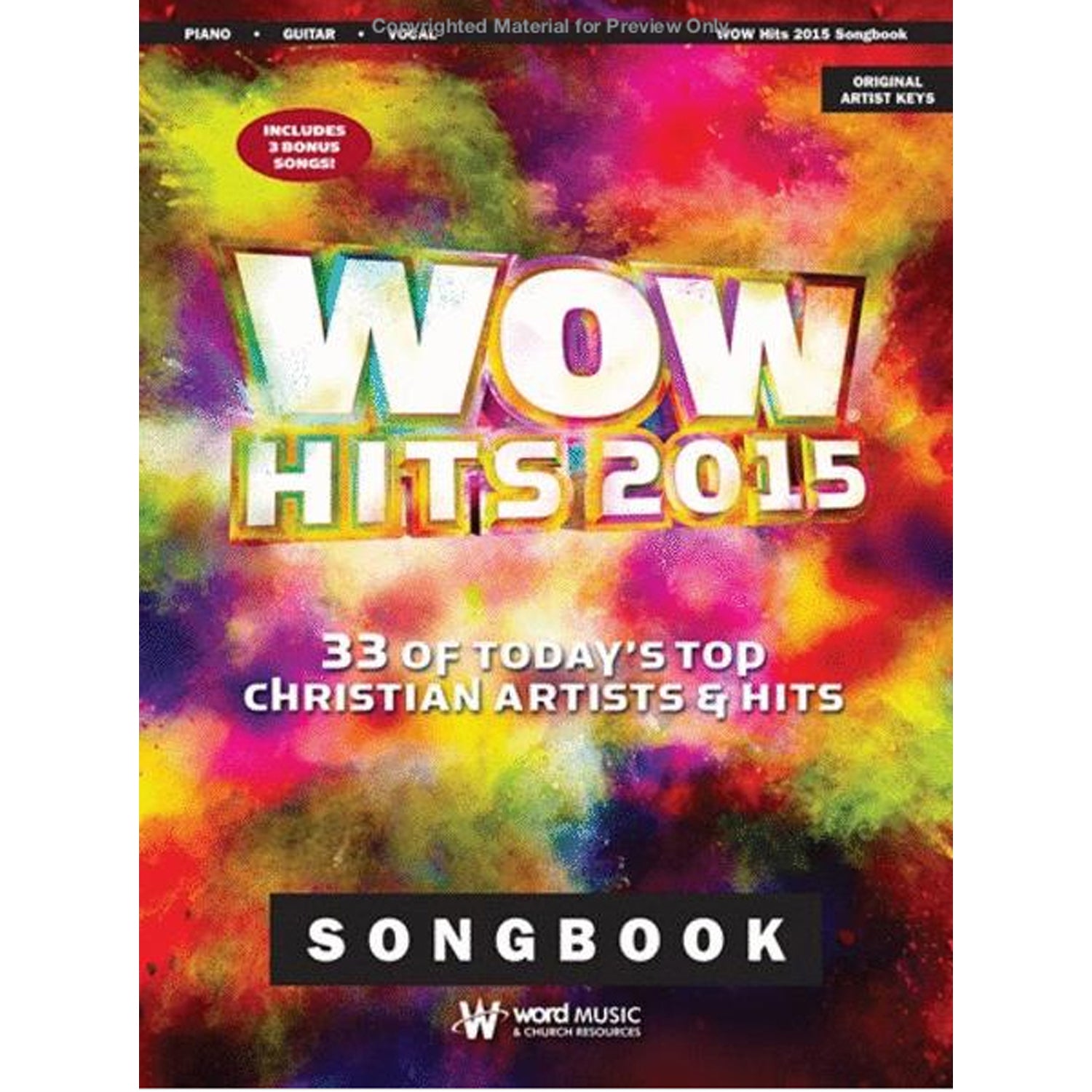 WOW Hits 2015 Songbook