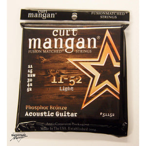 Curt Mangan Phosphor Bronze Light Acoustic Guitar Strings 11-52