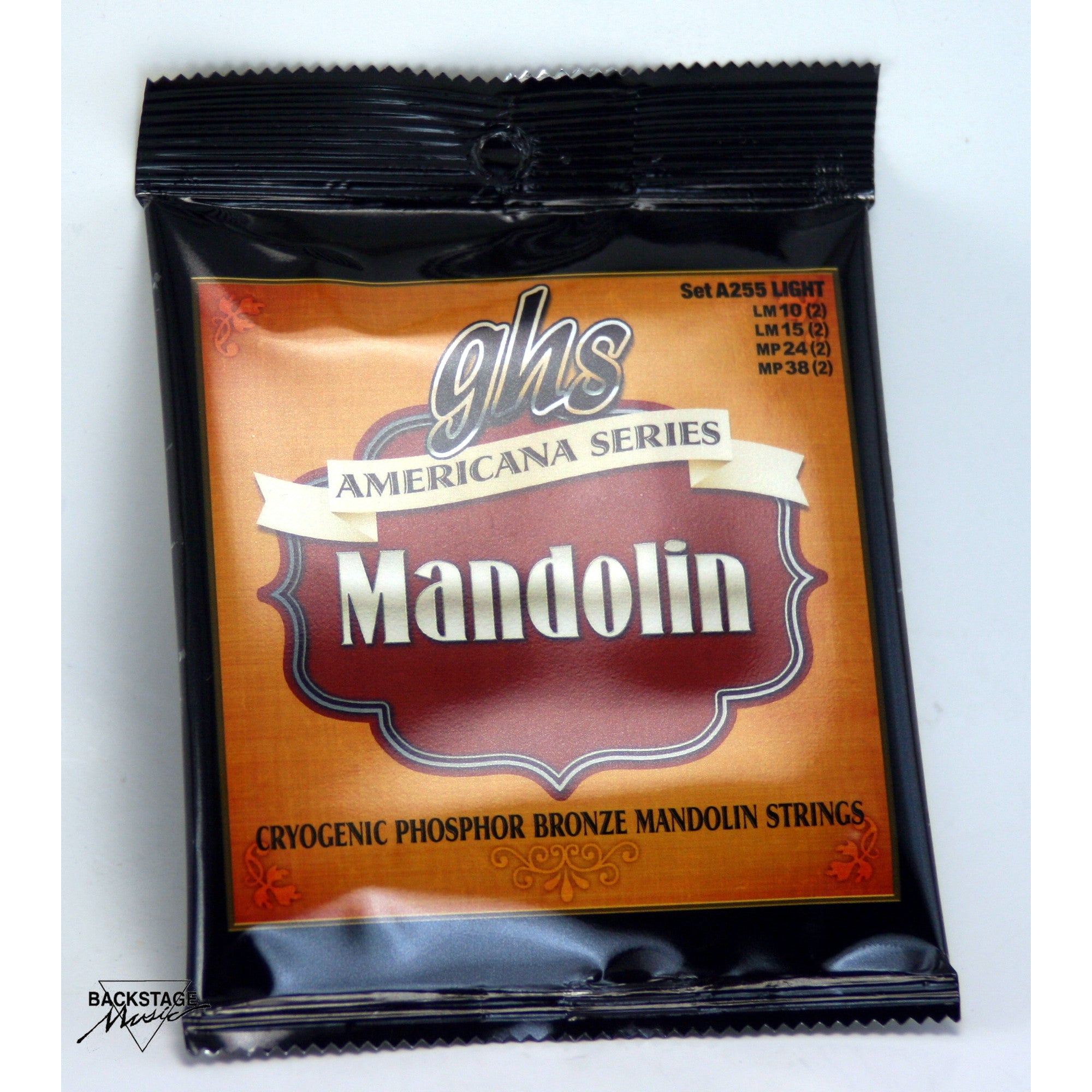 GHS Phosphor Bronze Mandolin Strings, Light Gauge 10-38