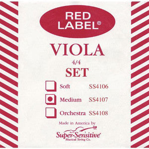 Red Label Viola Strings (Full Size)