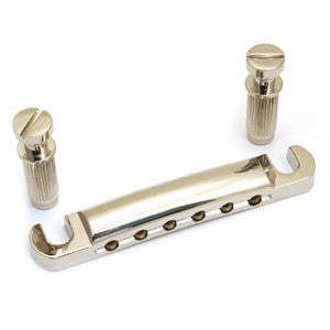 Stop Tailpiece, Nickel w/ Studs