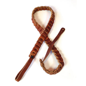 Franklin Strap, 1" Caramel Leather Link Mandolin Strap
