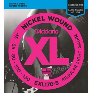 D'Addario EXL170-5   45-130 Bass 5 String Set