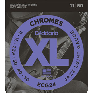 D'Addario ECG24 Flatwound Chromes 11-50 Electric Guitar Strings