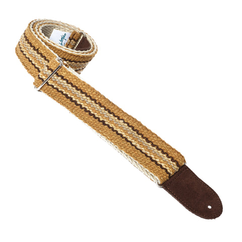 Henry Heller 2" Peruvian Tan Organic Guitar Strap