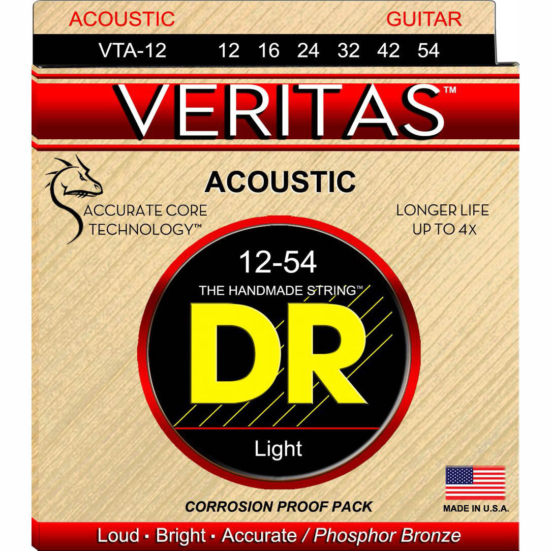 DR Veritas Coated Acoustic Strings 12-54
