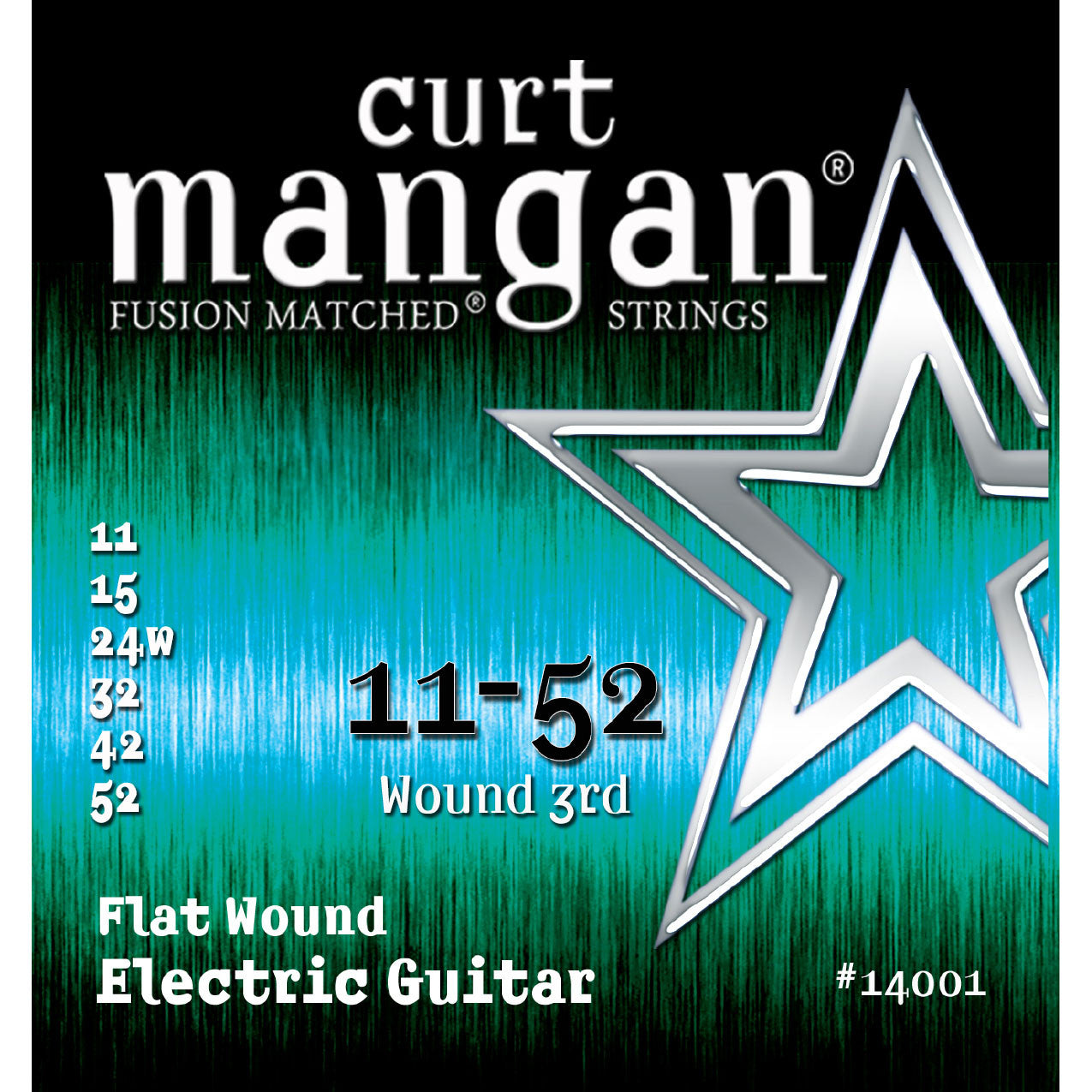Curt Mangan Flatwound Electric Guitar Strings 11-52