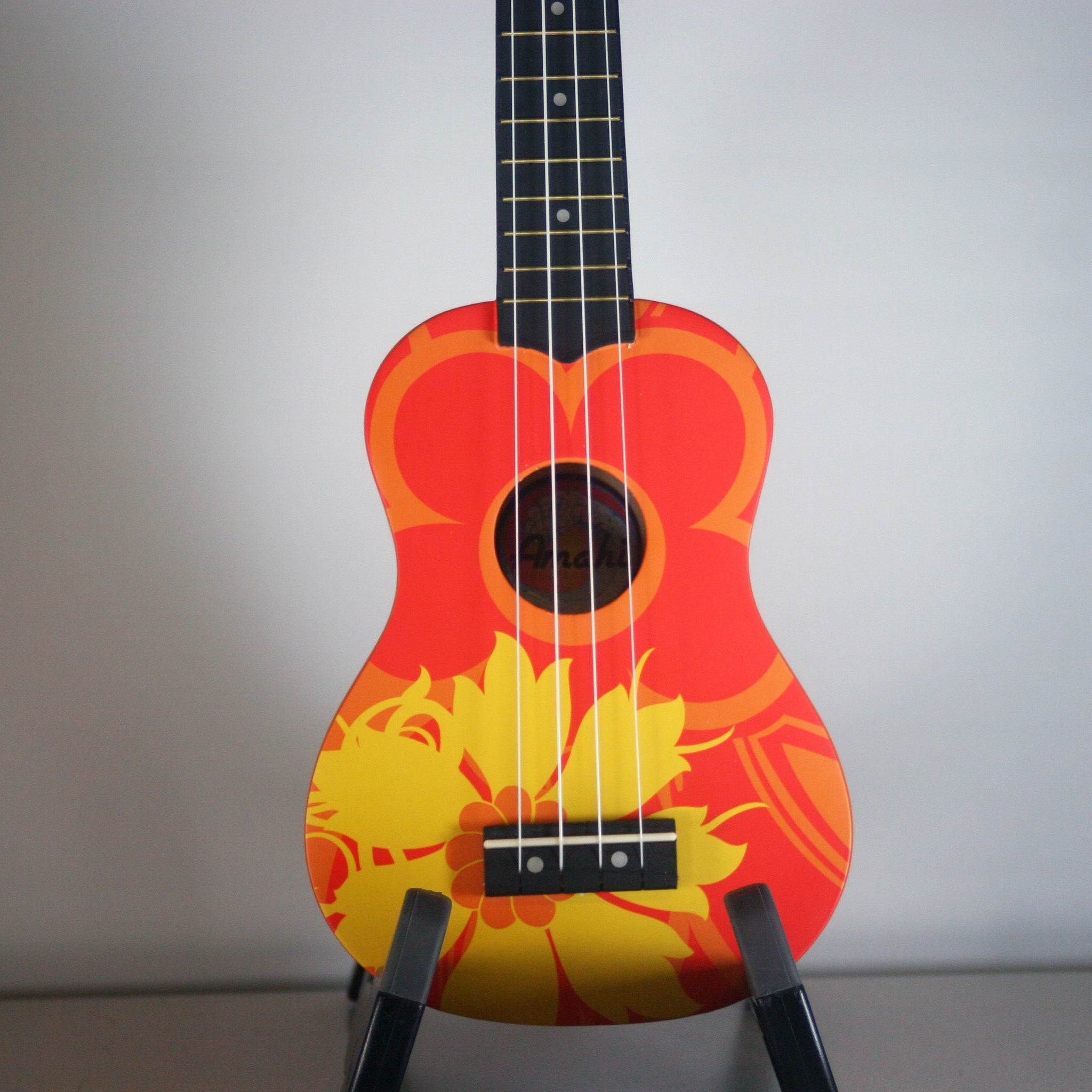 Amahi Soprano Orange Flower Ukulele DDUK5
