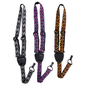 On-Stage Patterned Fabric Ukulele Strap, Very Adjustable And Comfortable