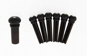 Ebony Bridge Pins (Pack of 6)