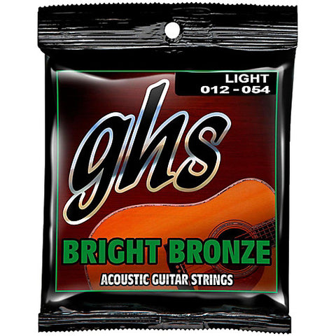 GHS Bright Bronze Light Acoustic Strings  12-54