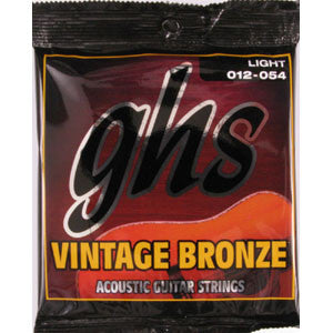 GHS Vintage Bronze Light 12-54 Acoustic Guitar Strings