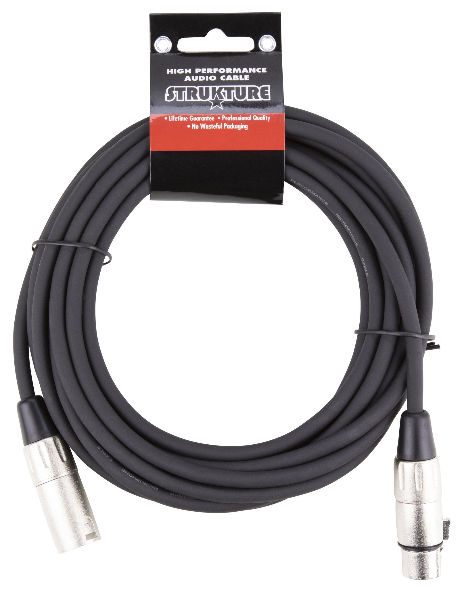 Strukture 20' XLR Microphone Cable, Lifetime Warranty