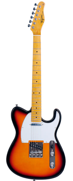 Tagima TW-55 Electric Guitar, Sunburst. White Pickguard