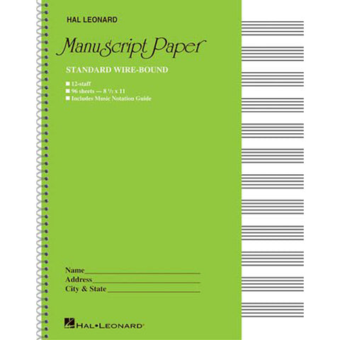 Hal Leonard Manuscript Book (Bound)