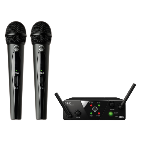 AKG Handheld Dual Wireless Microphones, Channels A/C