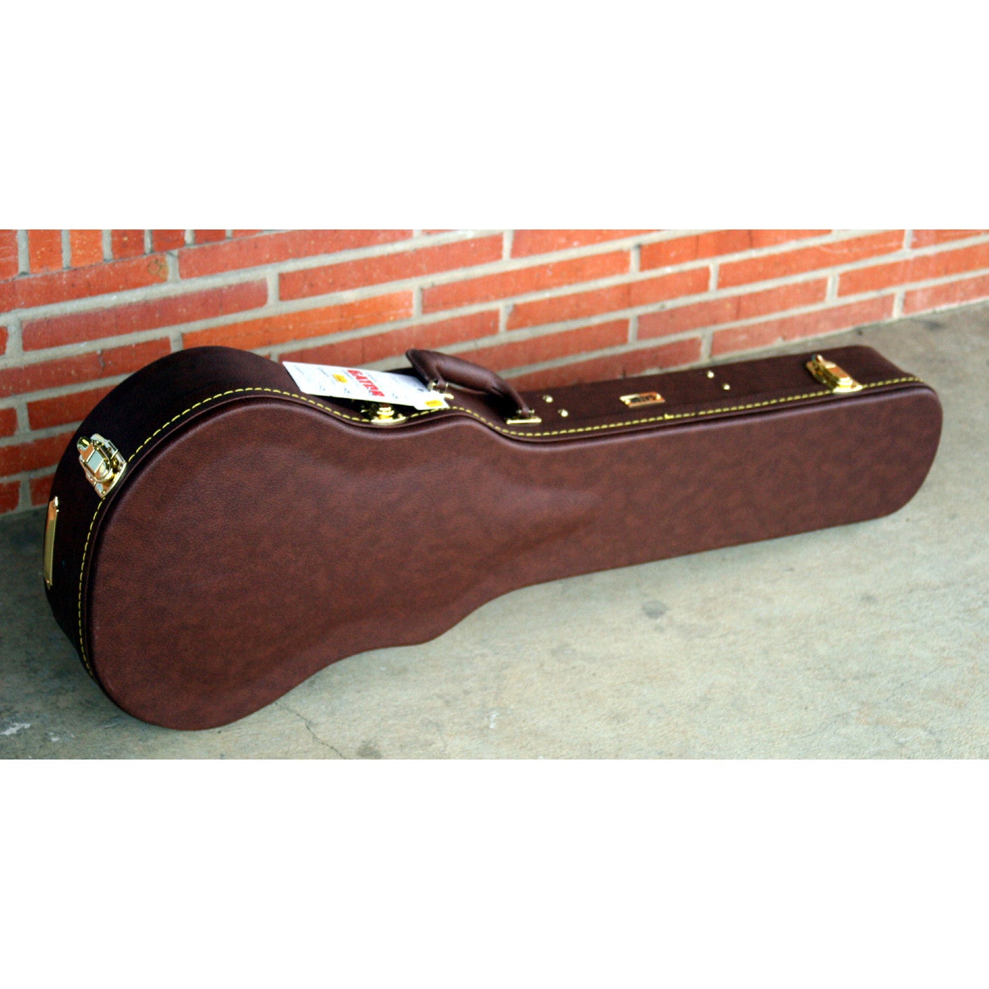 Gator Les Paul Hard Case, Brown Leather