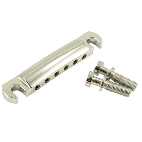 Kluson Nickel Stop Tailpiece With Studs