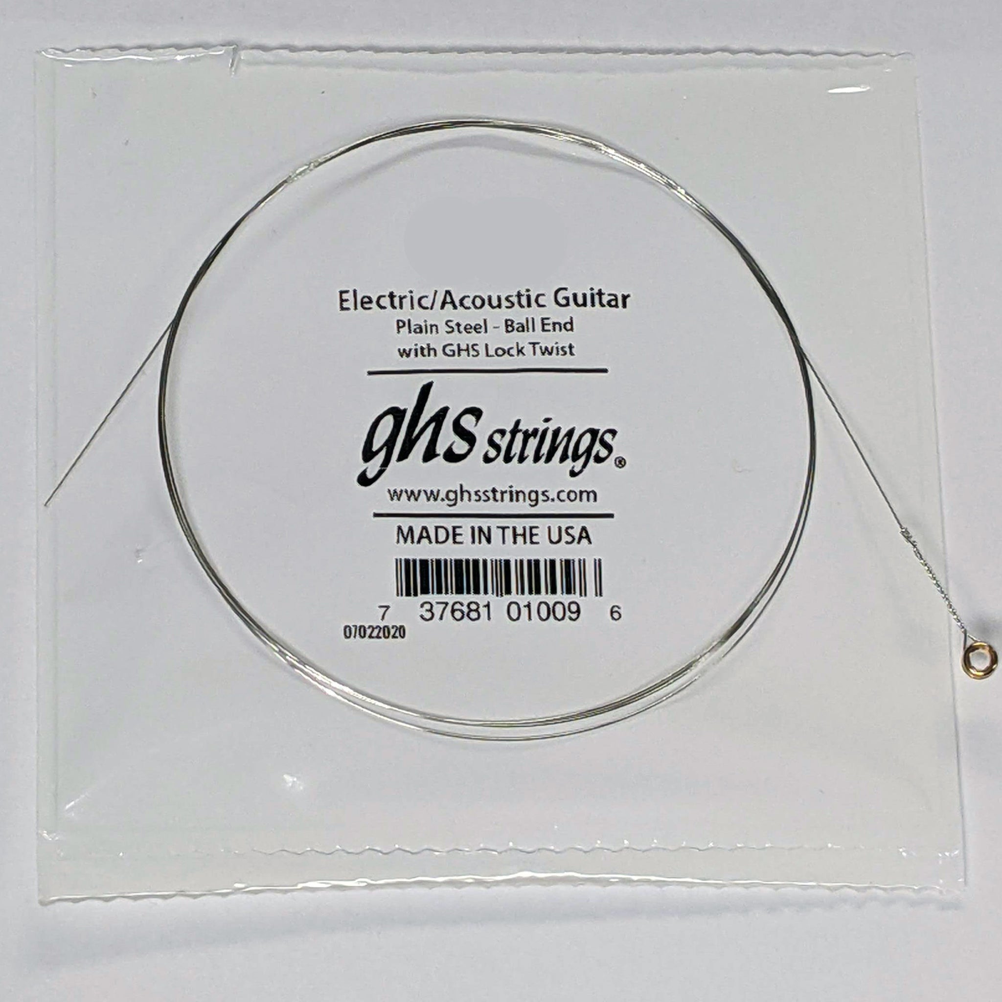 GHS Plain steel single string .015