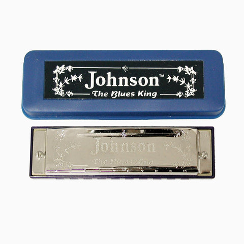 Johnson "The Blues King" Harmonica, Key of C, Blues Harp