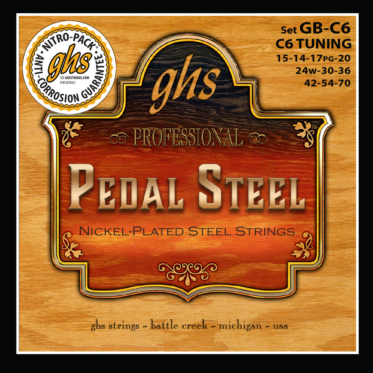 GHS C6th Tuning Pedal Steel Strings